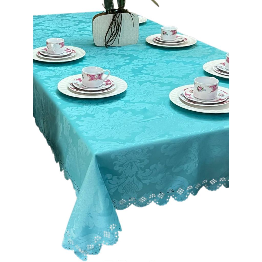 Toalha de Mesa Jacquard 3,50m Para 12 Cadeiras Lindo Acabamento Oferta do Dia