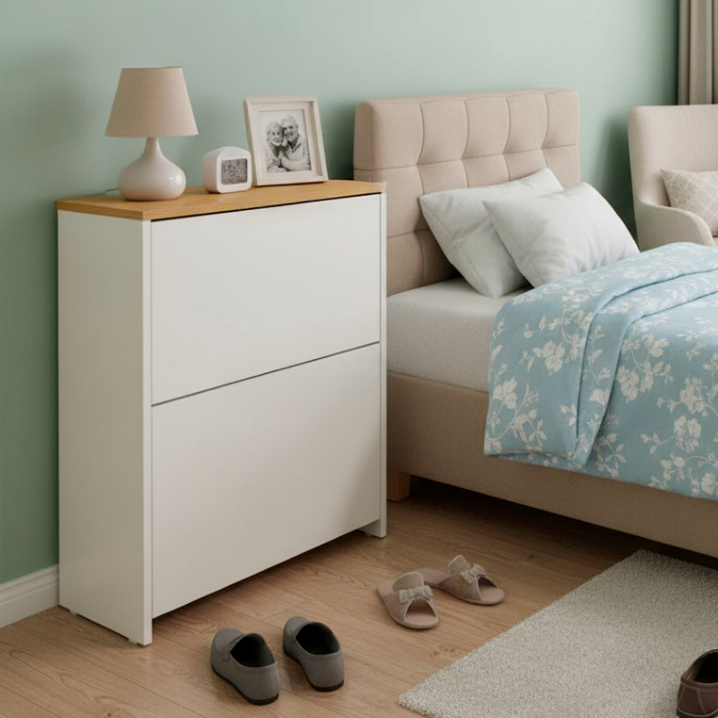 Sapateira com 2 Portas Organizadora Para Quarto e Closet Multiuso