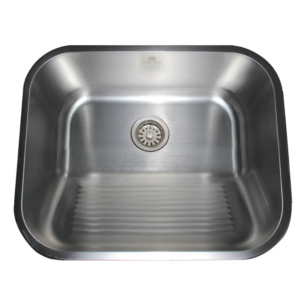 Tanque Inox Stillus Home 55x45 Escovado Com Ralo E Sifão - REEMBALADO