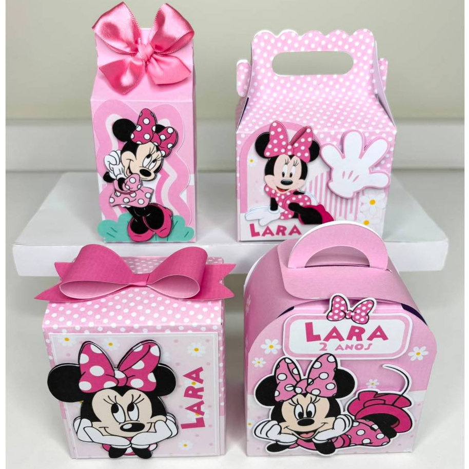Kit Festa Minnie Rosa | Lembrancinhas | Festa | Aniversário | Personalizados | Caixinhas