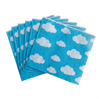 100 Guardanapo Festa Nuvens 20x22cm Guardanapos de Papel Nuvem Azul Decoração Festa Toy Story Chuva de Amor Festas