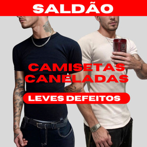 CAMISETA CANELADA PEQUENOS DEFEITOS SALDÃO