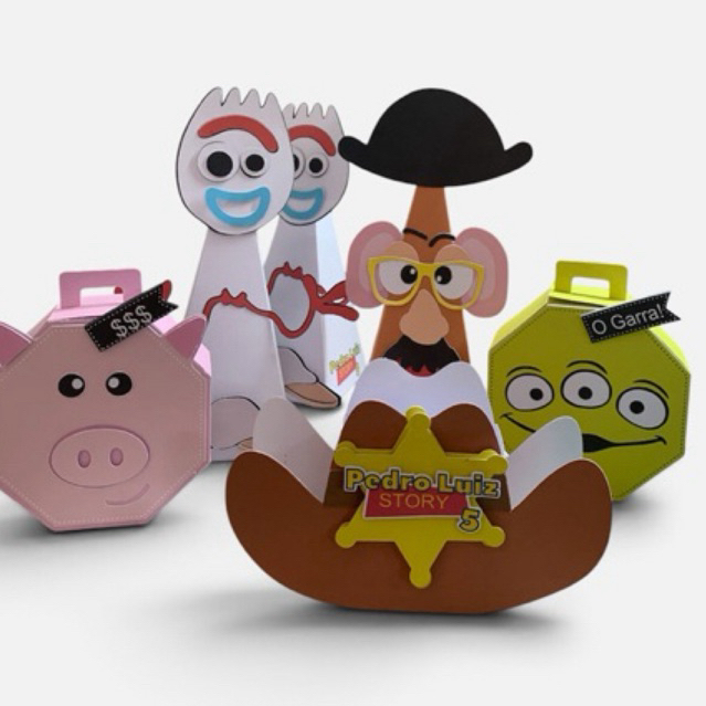 Caixas Personalizadas Toy Story – Lembrancinha / Mesversário / Festa Infantil / Aniversário