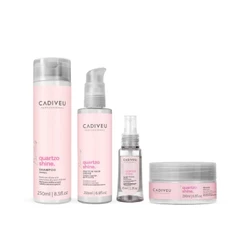 Cadiveu Kit Quhartzo Shine Shampoo + Máscara + Proteina e Óleo