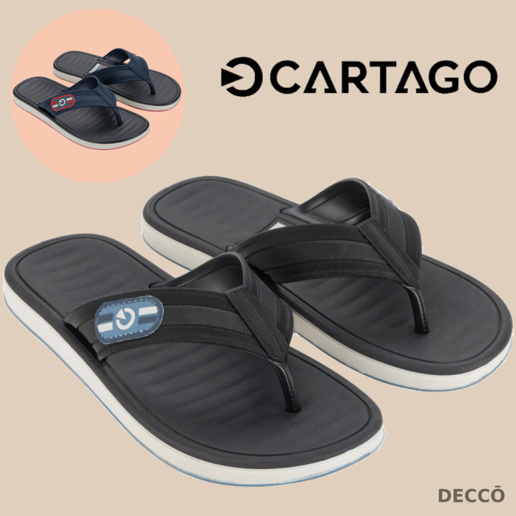 Chinelo de Dedo Cartago Modelo Paris II Casual Masculino Sola Antiderrapante Ult