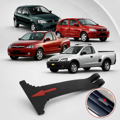 Lingueta de Capô Corsa 2005 a 2012 Montana 2003 a 2012