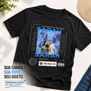Camisa Personalizada com Nome Foto ou Desenho 100% Algodão Sua Arte Preferida