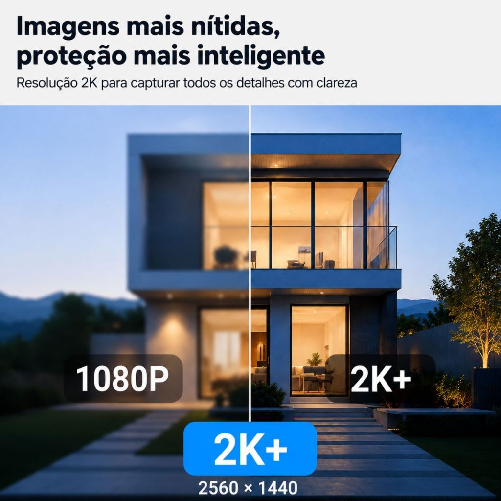 CÂMERA DE SEGURANÇA EXTERNA EZVIZ H8c 2K+ 4 MP — imagem 2 de 2