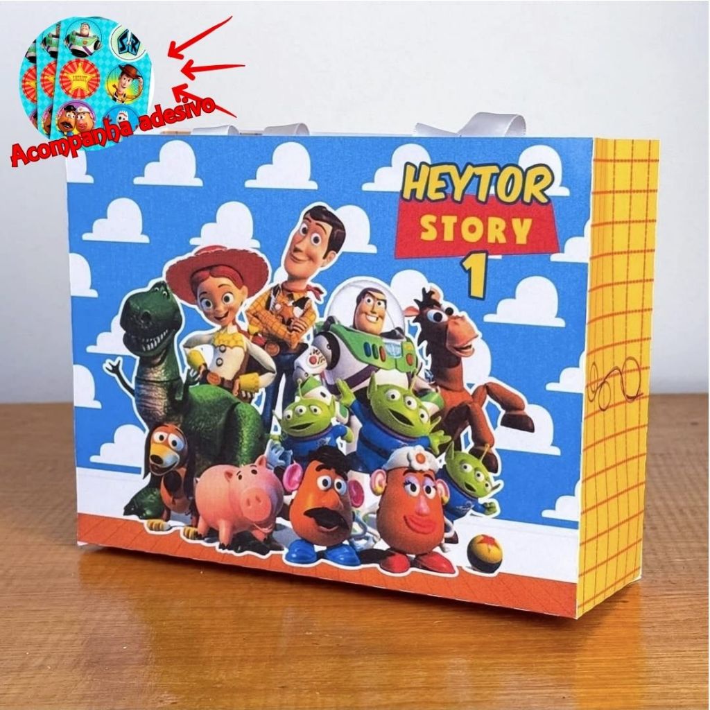 ENVIO RAPIDO Sacolinhas Surpresa + Adesivos Toy Story Personalizada Lembrancinhas Mimo Infantil Aniversário