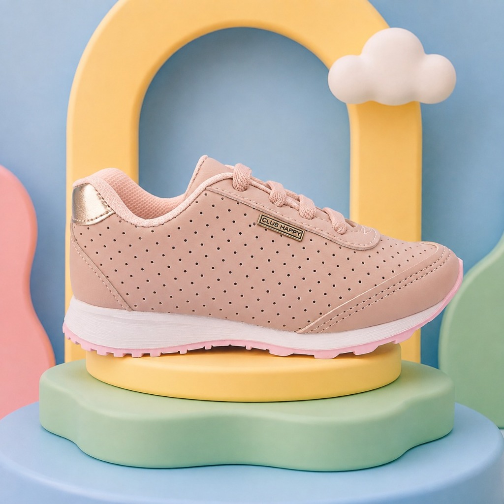 Tenis Infantil Menina Feminino Club Happy Várias Cores