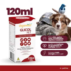 Glicol Pet 120ml Suplemento Vitamínico Apetite e Energia - Organnact