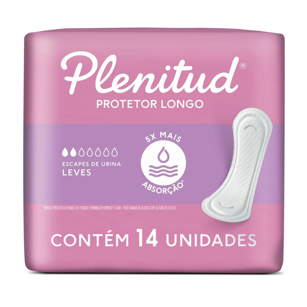 Protetor Diário Plenitud Femme Escapes Leves A Moderados Com 14 Unidades