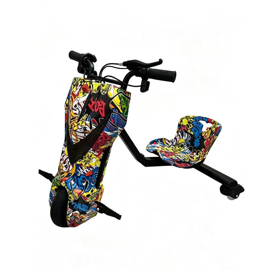 Triciclo Infantil Elétrico Drift Oficial 6.5 Poleg. Com Luz LED e Bluetooth MP3