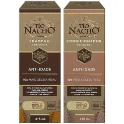 Kit Tio Nacho Shampoo & Condicionador Antiqueda Anti-Idade 415ml