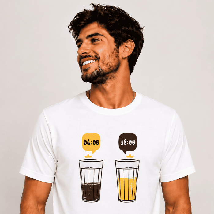 Camiseta Masculina Café Ceva Engraçada 100% Algodão Casual Estampa Divertida — imagem 2 de 2