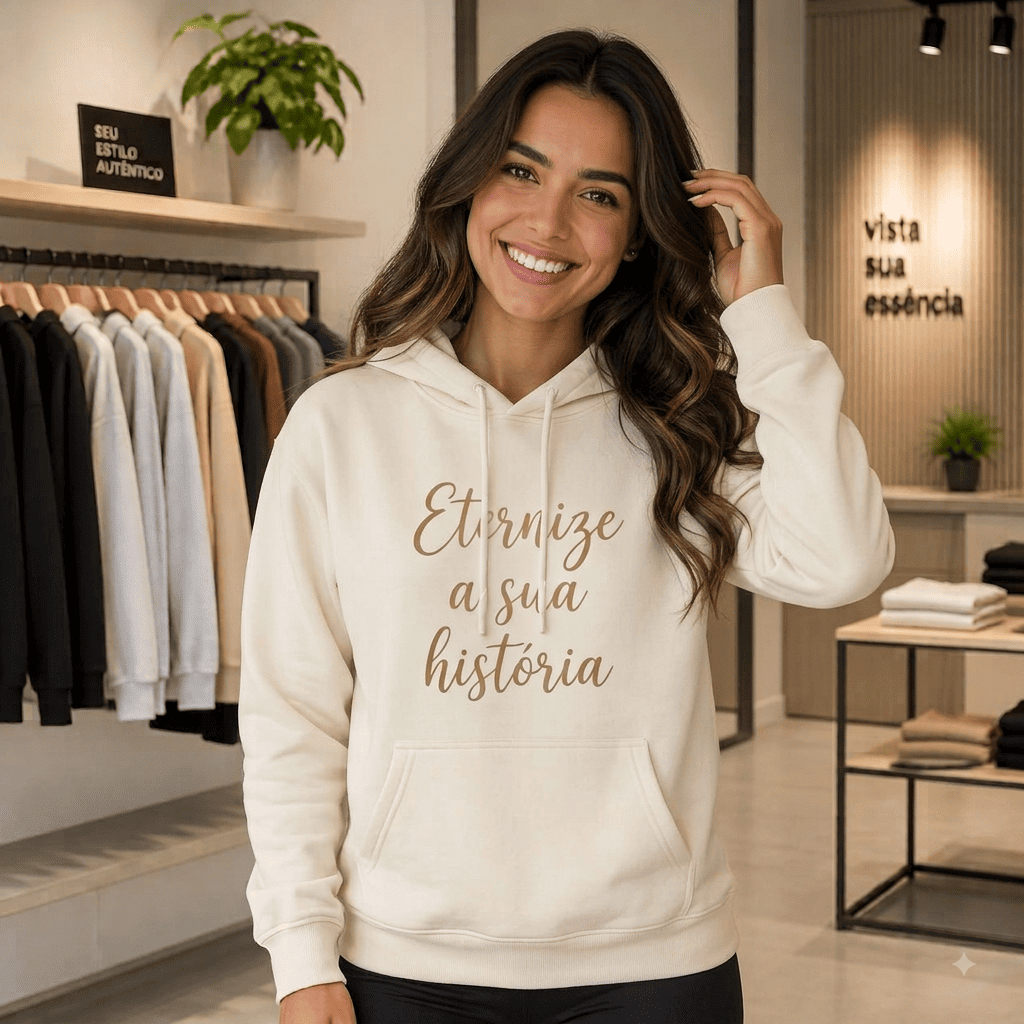 Moletom Personalizado Premium Confortável - Eternize a sua história