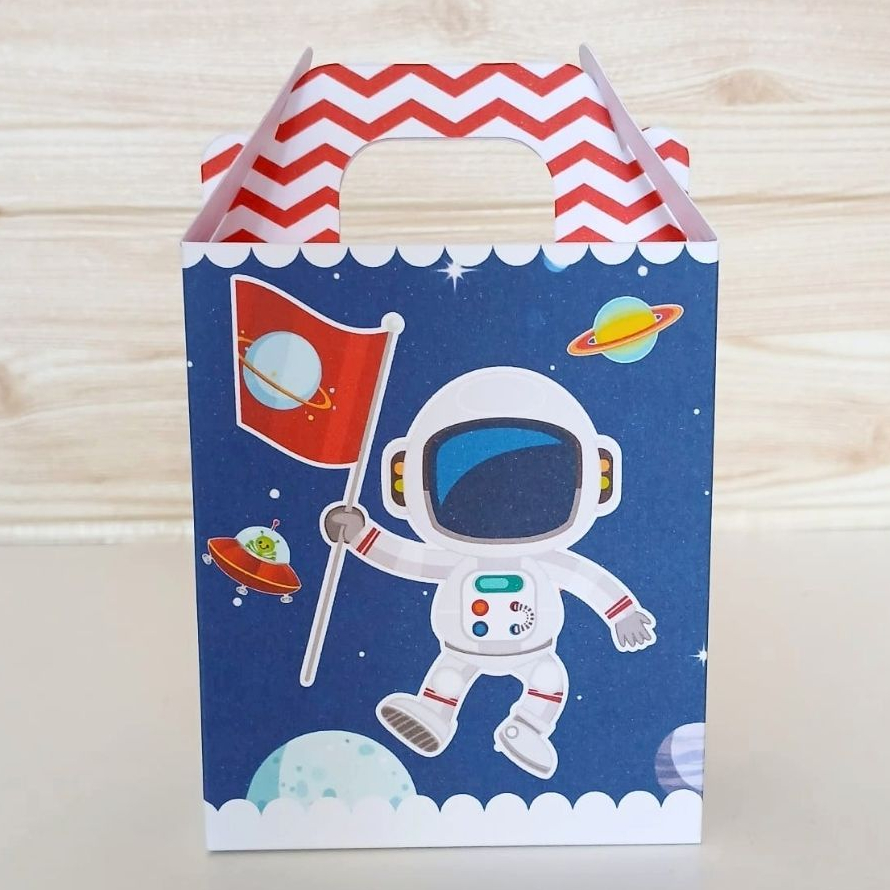 Caixa Maleta Astronauta Personalizada / Lembrancinha Festa Infantil / Aniversário