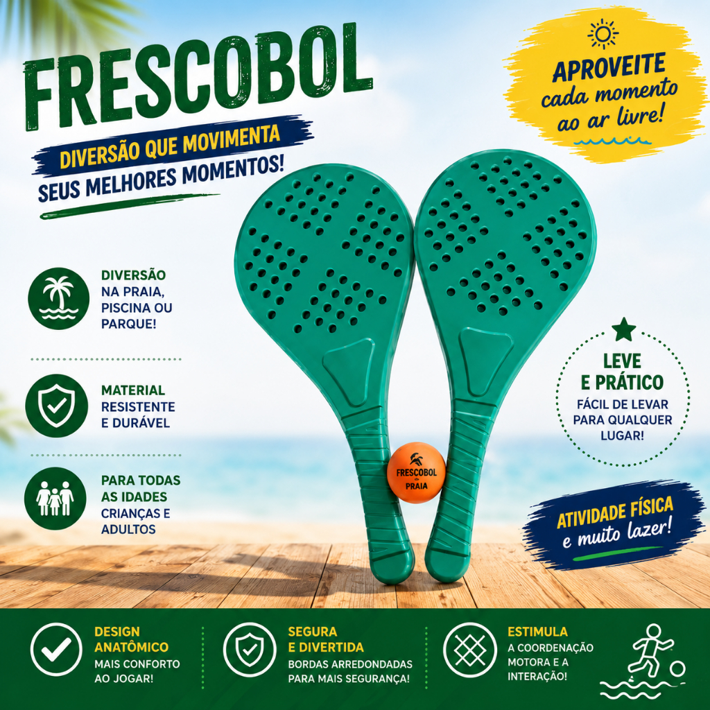 FRESCOBOL = LAZER, PRAIA E CAMPO