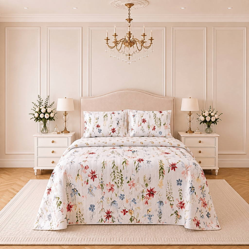 KIT COLCHA COBRE LEITO SOLTEIRO CASAL QUEEN KING BOUTIS MATELADO DUPLA FACE MACIA CACINTEX