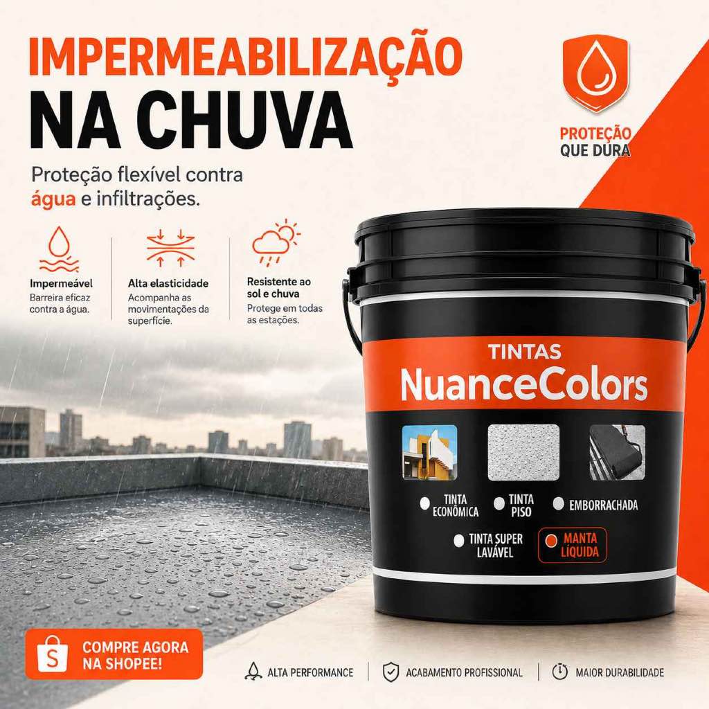 Manta Seladora Premium Emborrachada 14Kilos NuanceColors 5Kg - Blinda Impermeável Reduz Temperatura