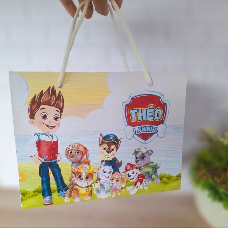 Sacolinha Personalizada PATRULHA CANINA / Lembrancinhas de Festa / Papelaria Personalizada / Sacola Surpresa