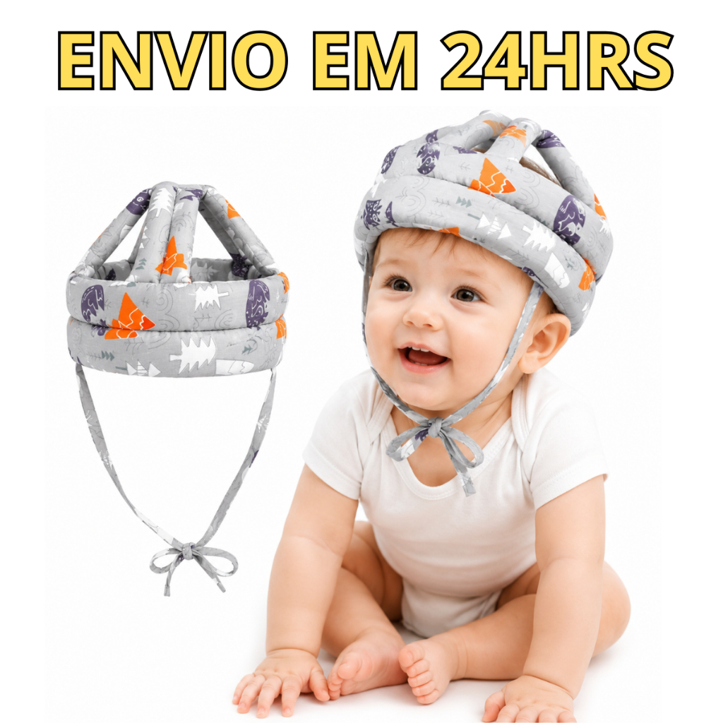 Chapéu De Proteção Anti-colisão Capacete Segurança Bebê Protetor Cabeça Bebê Almofada