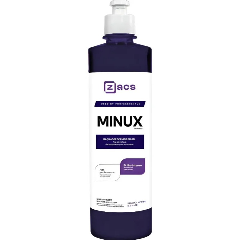 Minux Zacs 500ml Pneu Pretinho Abrilhantador Brilho Intenso