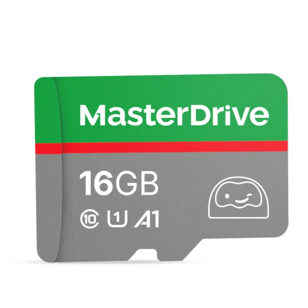 Cartão de Memória MicroSD 16GB MasterDrive Classe 10 A1 com Adaptador SD