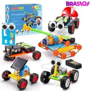 Brastoy Kit de brinquedos robóticos científicos STEM 6 em 1 e 5 em 1