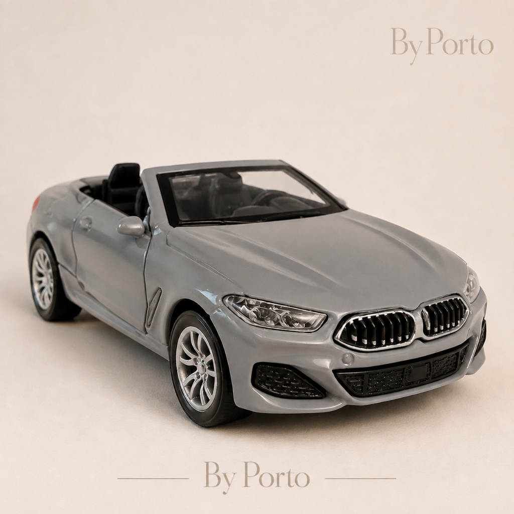 Miniatura BMW M850i Conversível 1:36 Metal Diecast Carro Esportivo Colecionável