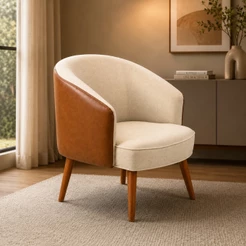 Poltrona Decorativa Olívia Sala de Estar Jantar Recepção Confortável