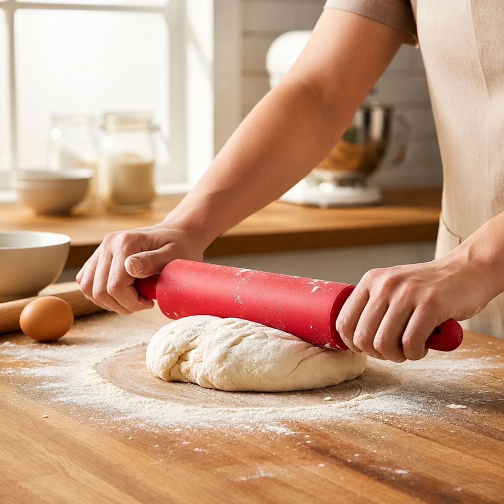 Rolo de Massa Silicone Antiaderente 30cm para Pizza Pães Massas Pastel Confeitaria Padaria Cozinha Culinária · foto 2