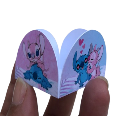 Forminha para Brigadeiro e Docinhos STITCH E ANGEL Lembrancinhas Mimos Festas Aniversário Infantil