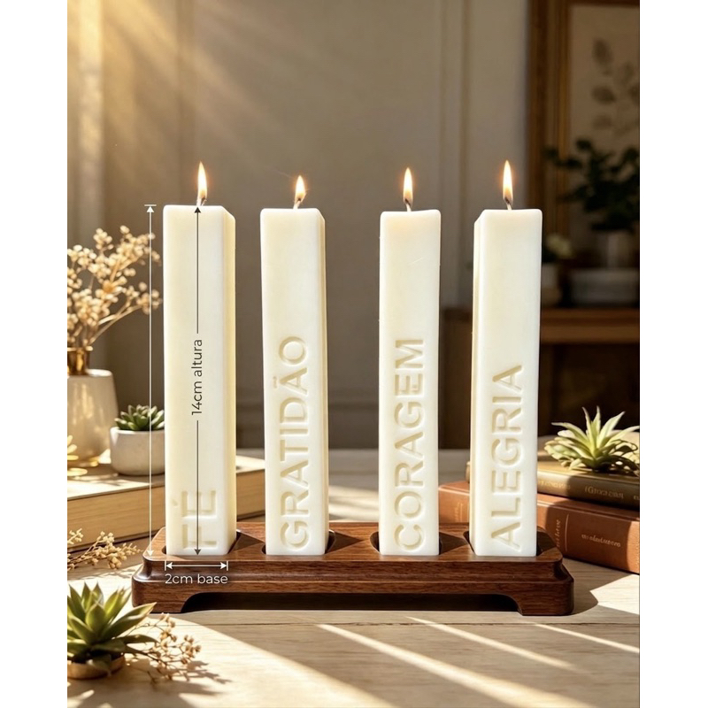 Velas das Virtudes. Decoração/Presente.