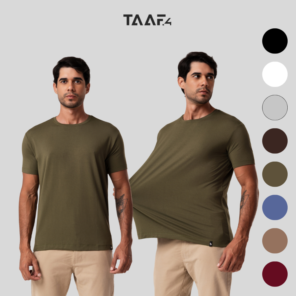 Camiseta Masculina Básica Tech Não Esquenta Não Desbota Anti Odor Camisa Não Amassa Camiseta Masculina Básica Tech Não E