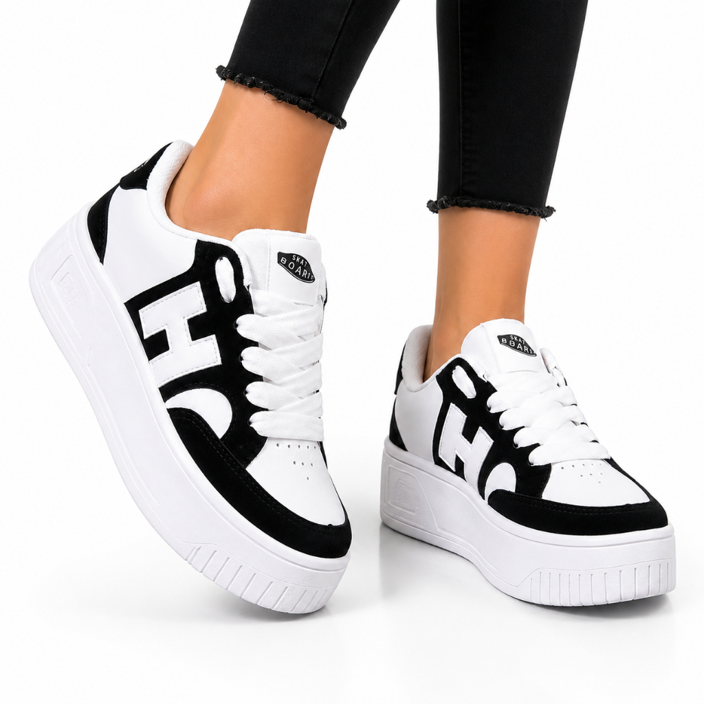 Tenis Feminino H Knu Skate Basquete Confortavel Elegante Basico Envio Rapido