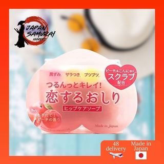 Sabonete Esfoliante Clareador Com Aroma De Pêssego Pelican 80g Direto Do Japão