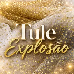 6 Metros De Tecido Tule Explosão Gliter Flocado (6m x 1,50m) Várias Cores!
