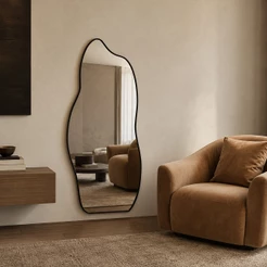 Espelho Orgânico Premium Grande 50x110 Corpo Inteiro Para Sala Quarto Estúdios Lojas