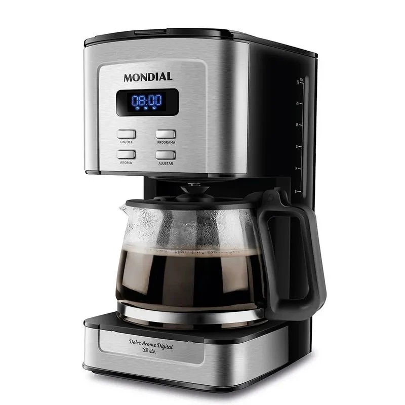 Cafeteira Elétrica Dolce Arome Digital Mondial Preto/Inox 800W
