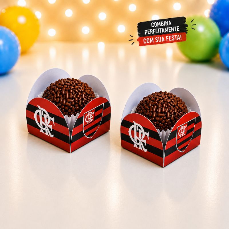 Forminhas de Doces Flamengo / Personalizadas no Tema/ Lembrancinhas de Festa/ Aniversário ENVIO IMEDIATO