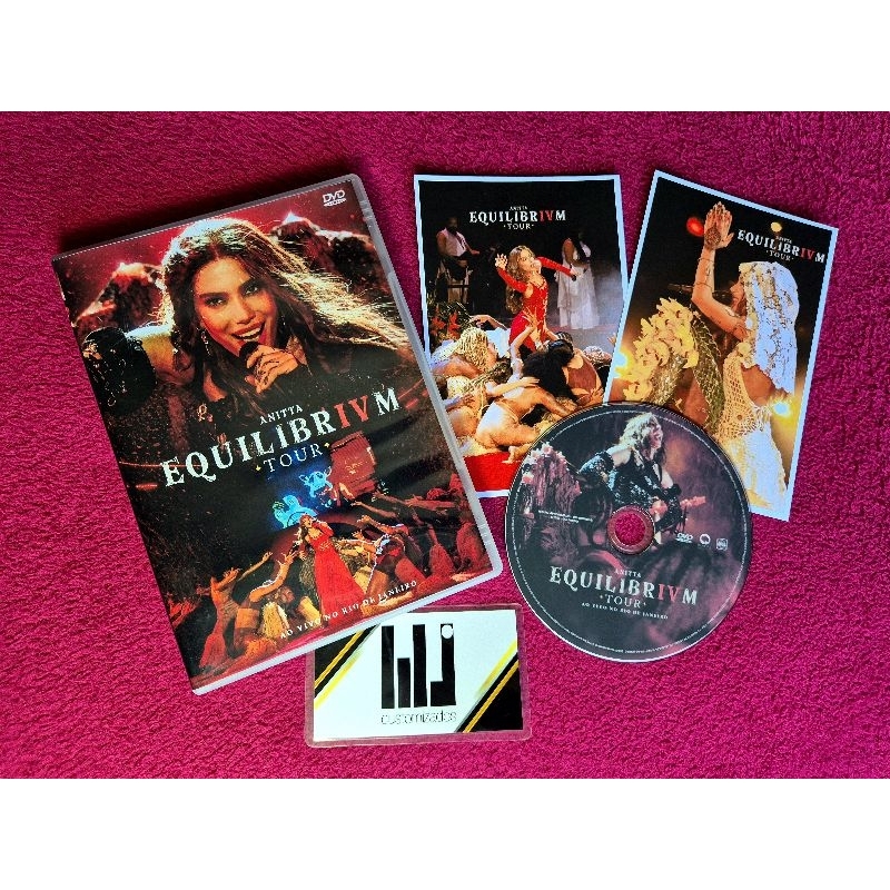 ANITTA / EQUILIBRIVM TOUR / AO VIVO NO RIO DE JANEIRO (DVD FAN MADE) + 2 CARDS (10X15CM)