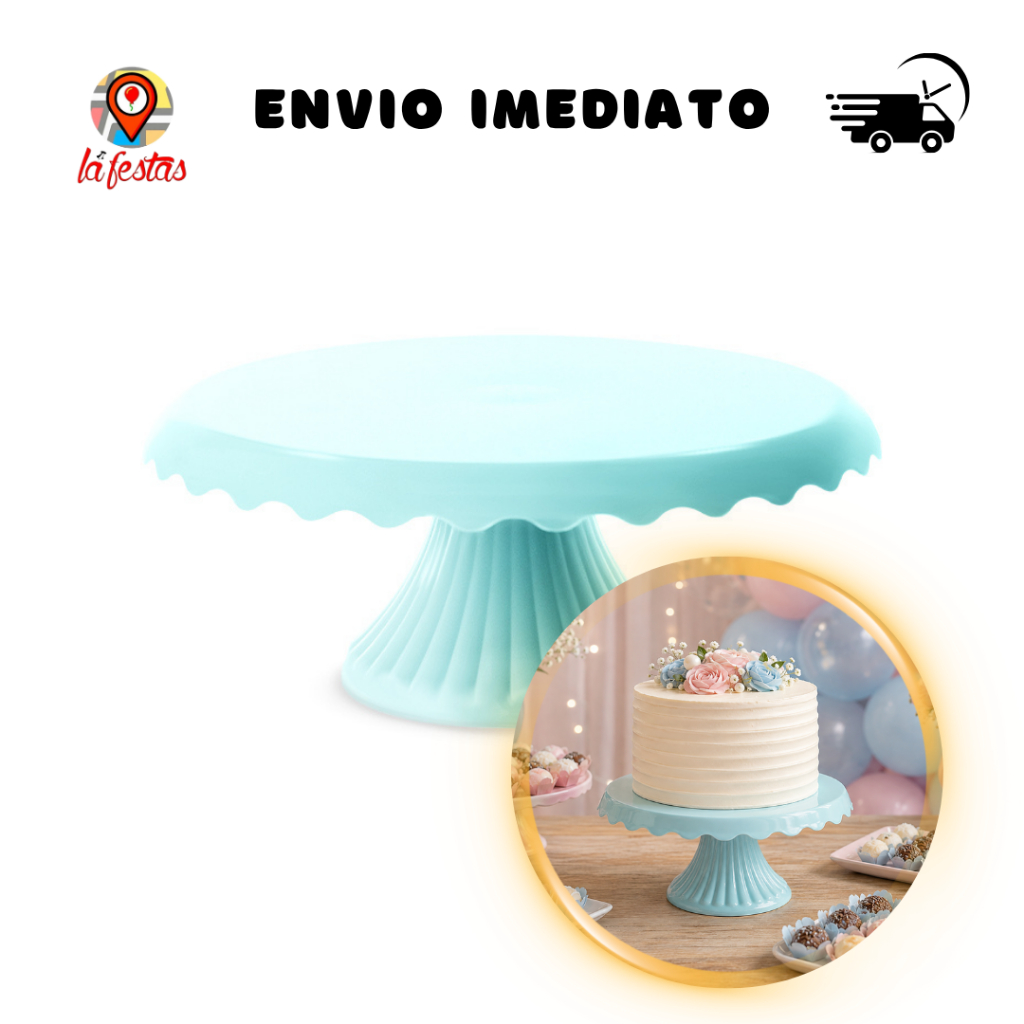 Boleira Cake Renda 22 Cm Várias Cores
