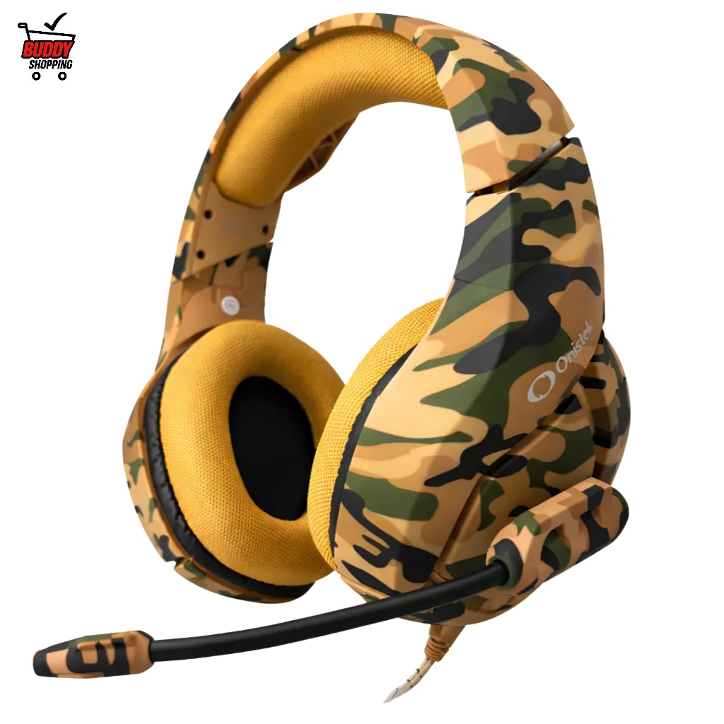 Headset Gamer Onistek ON-FN601 Camuflado Driver 50mm Microfone USB P2 para PC