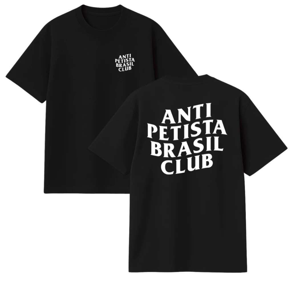 Camiseta Streetwear Brasil Club Anti-Petista Premium