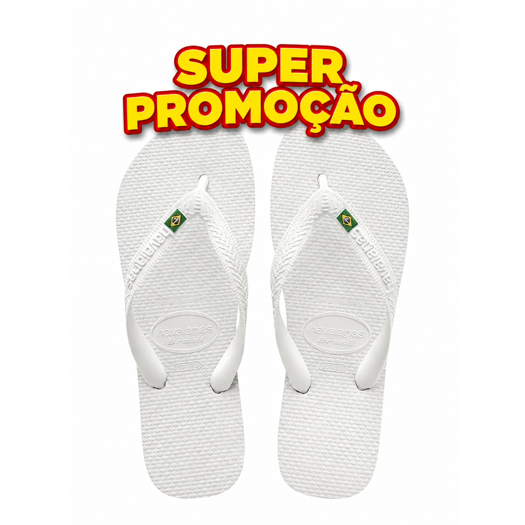 Chinelo Sandalia de Dedo Havainas Brasil Bandeira