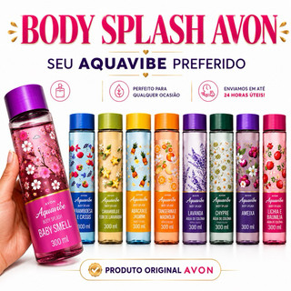 BODY SPLASH AQUAVIBE 300ML AVON | COLÔNIA USO INFANTIL E ADULTO | PERFUME SUAVE PARA CRIANÇAS | ENVIO RÁPIDO