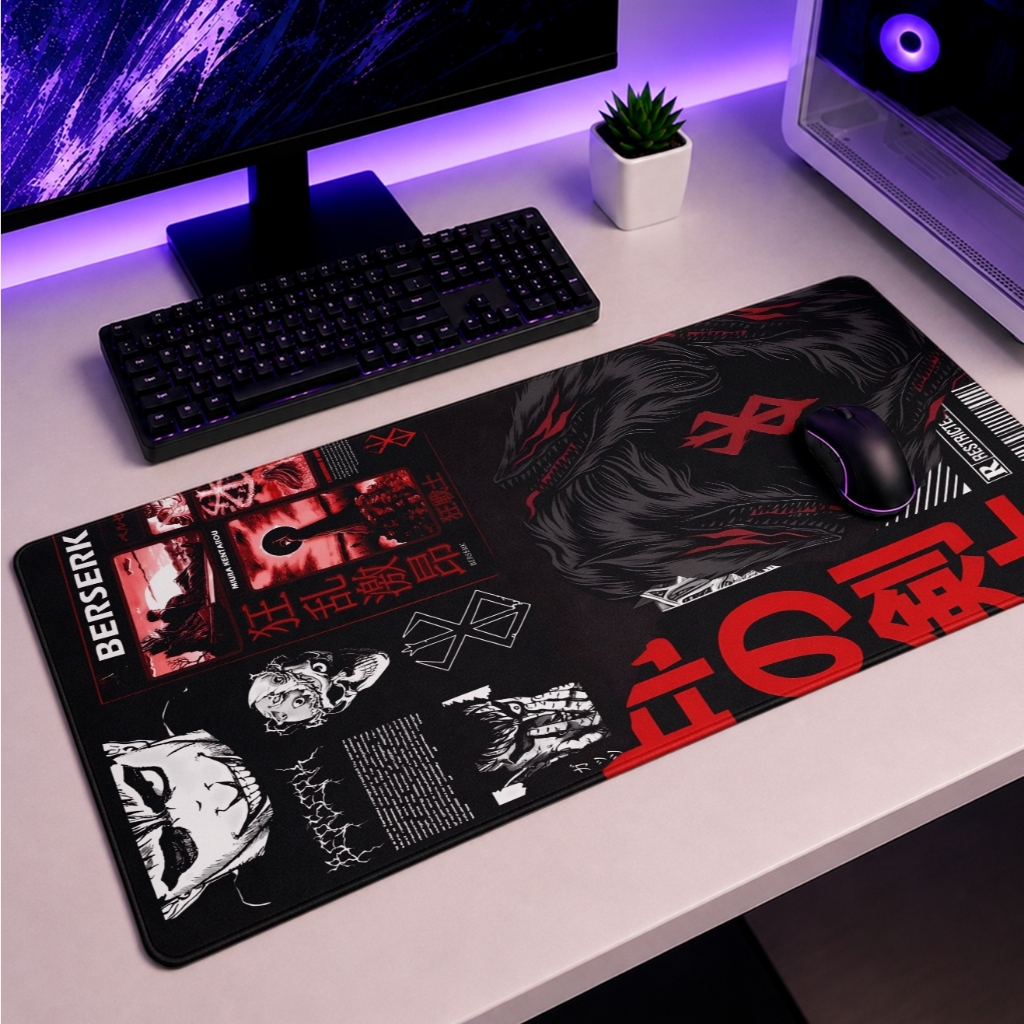 Mouse Pad Gamer animes  90x40 70x35 50X40 25x20 Anime Informática