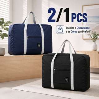 2/1PCS Malas de Viagem Dobráveis Portáteis e Impermeáveis com Grande Capacidade Para Viag…