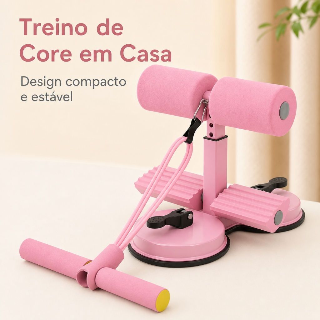 EAbdominais Ventosas Fortes 3 Ajustes Protege Barriga Joelhos Casa Academia JFQ